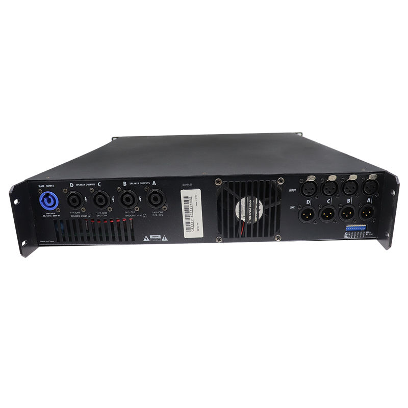 1600W 4channel professional digital power SMPS amplifier with screen